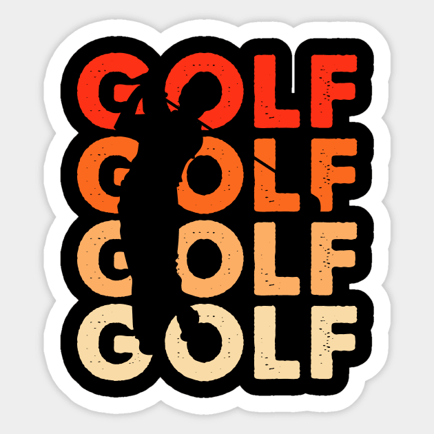 Golf T Shirt For Women Men Sticker by Pretr=ty